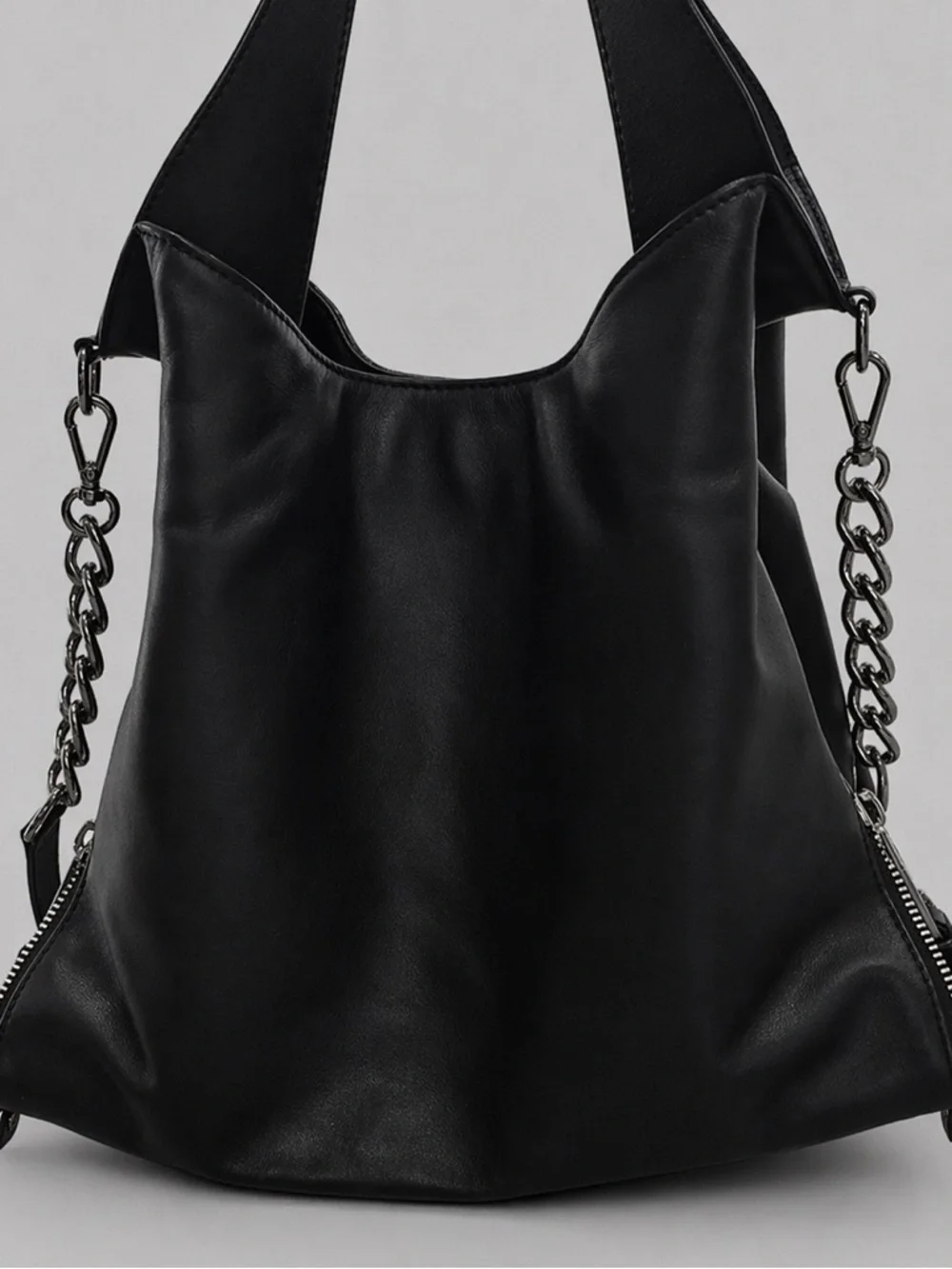 ✨ MICHAEL KORS Devon Large Shoulder Tote | Black Leather | Silver Hardware ✨